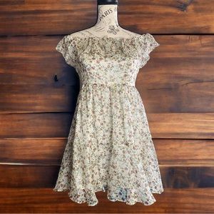 🍓 4 for$25 Lulus. Sweet off the shoulder baby doll dress. Size small.